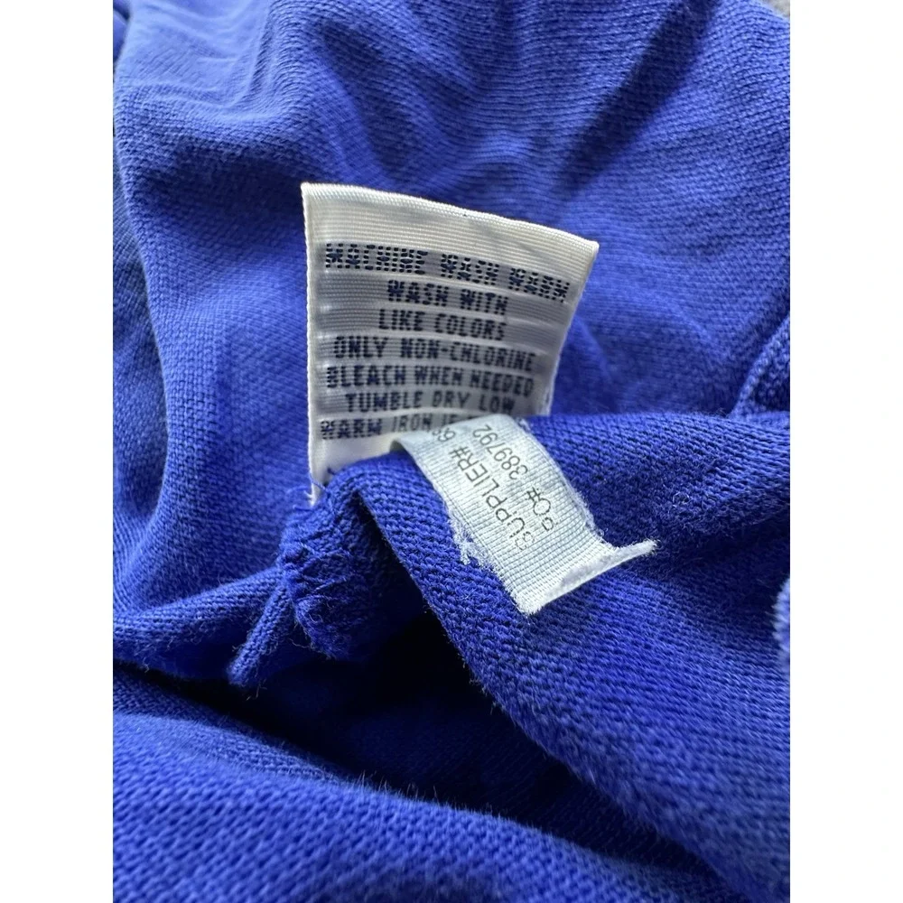 Polo Ralph Lauren Shirt Men XLarge Blue Polo Collared Pullover Cotton Logo Pique